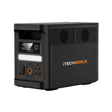 iTechworld Pro Solar Generator Kit - PS1800 Power Station and 200W Solar Blanket on a white background.
