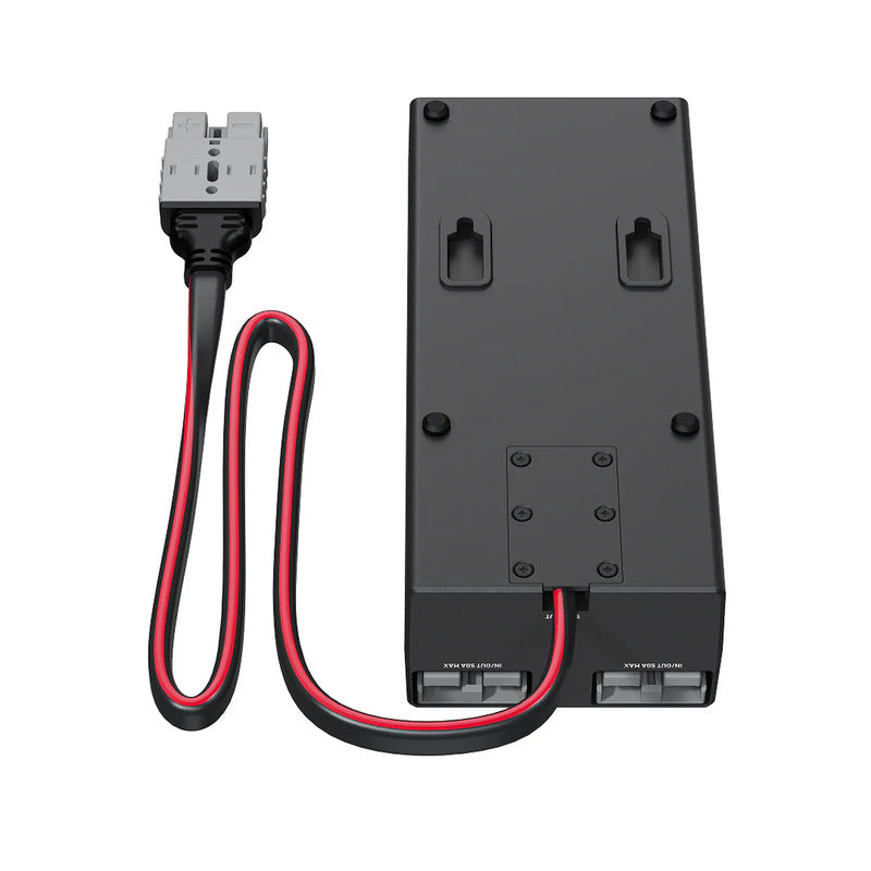 iTechworld Slimline 4WD Dual Battery Kit 100Ah Lithium - min control box underside placed on a white background.
