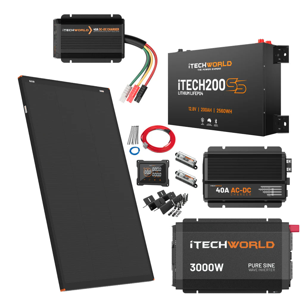 itechworld-ultimate-4wd-kit-with-itech200ss battery kit on a white background.