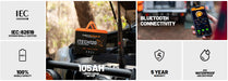 iTechworld Under Bonnet Kit Dual Battery System 105Ah - display of battery features.