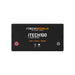 iTechworld iTECH100 Deep Cycle Lithium Battery LiFePO4 100Ah - Top view of battery on  white background.