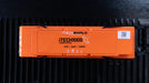 iTechworld iTECH100SX Slim Deep Cycle Lithium Battery with Bluetooth LiFePO4 100Ah - Top view of battery on a plastic base.