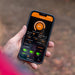 iTechworld iTECH120X PRO Deep Cycle Lithium Battery with Bluetooth LiFePO4 120Ah, smartphone app display.