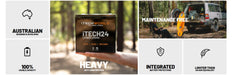 iTechworld iTECH24 Deep Cycle Lithium Battery LiFePO4 24Ah -  display of features of battery.