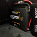iTechworld iTECH300US Ultra Slim Deep Cycle Lithium Battery with Bluetooth LiFePO4 300Ah - image shows battery plugged .