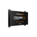 iTechworld iTECH50SS Super Slim Deep Cycle Lithium Battery with Bluetooth LiFePO4 50Ah - left side view of battery shown on a white background. 