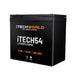 iTechworld iTECH54 Deep Cycle Lithium Battery LiFePO4 54Ah - side view of the battery shown on a white background.