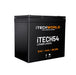 iTechworld iTECH54 Deep Cycle Lithium Battery LiFePO4 54Ah - Left side view of the battery on a white background.