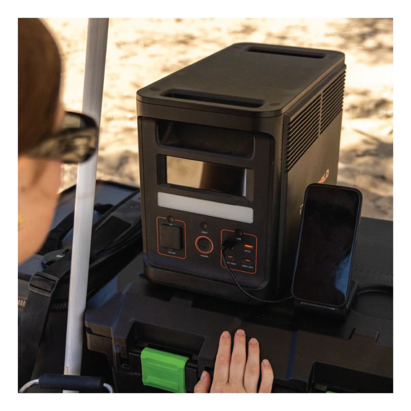 iTechworld PS1800 Pro Portable Power Station Used to charge a phone